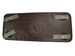 Tischplatte M. Lochmulde Braun 890 X 400 X 340 Mahagoni Lochm./Ascher