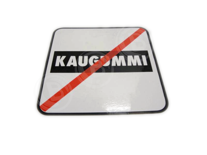 Symbol Aufkleber Kein Kaugummi