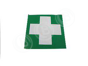 Symbol Aufkleber Verbandkasten Grün