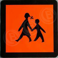 Schulbus - Schild - Rollo