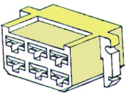 Steckgehäuse 6 Pol