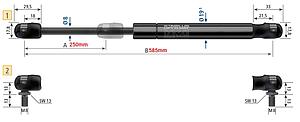 Gasdruckfeder L585mm 300N