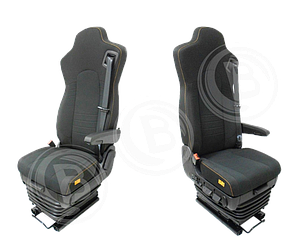 Fahrersitz Bus ISRI 6860/885 NTS2, rechts.bedient., 3-Pkt.-Gurt links, drehbar, Klimapolster 24V, Stoff.mit Microvorbereitung