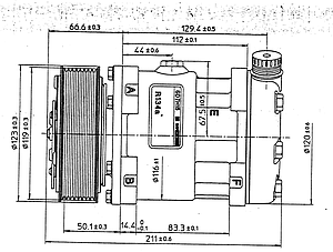 Klimakompressor für MB SPRINTER DELPHI