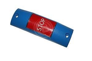 Haltewunschtaster HST0 himmelblau, Knopf rot