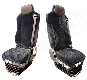 Fahrersitz BUS ISRI NTS Rechts.Bed., 3-Pkt.-Gurt links, drehbar,