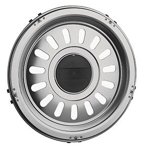 22,5" Raddeckel Edelstahl hi.