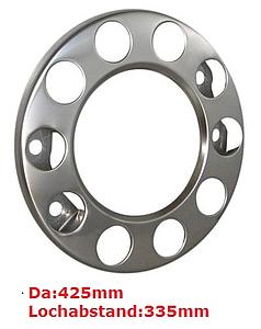 Radbolzenabdeckring  22,5" 10-Loch für Stahlfelge