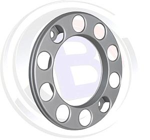 Radbolzenabdeckring  22,5" / 10-Loch Lackiert