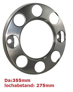 Radbolzenabdeckring  19,5" / 8-Loch