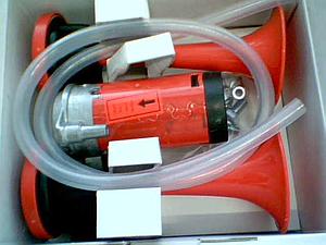 Mini-Kompressor-Fanfaren-Set, 12V, 2-Klang