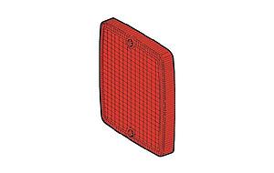Schlussleuchte 134X112 Ersatzglas Positionslampe Rot
