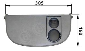 Klapptisch Grau mit Klappbar Becherhalter